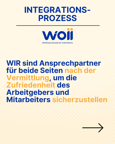 WOII Integrationsprozess ausländische Azubi, Fachkraft aus Indonesien