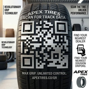Car tyre Qr code