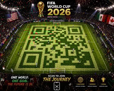 football field QR code