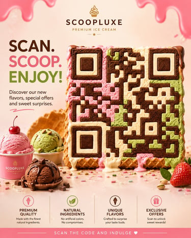 Ice cream QR code Theme