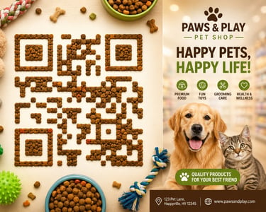 Pet food QR code