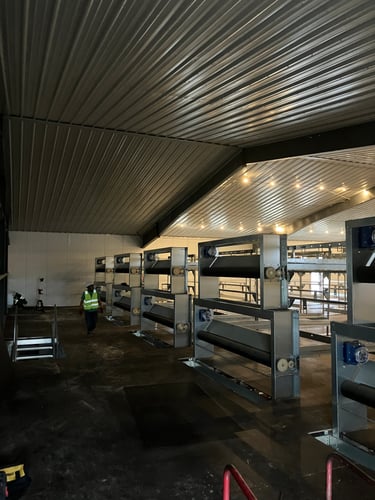 Completed commercial poultry construction project.
