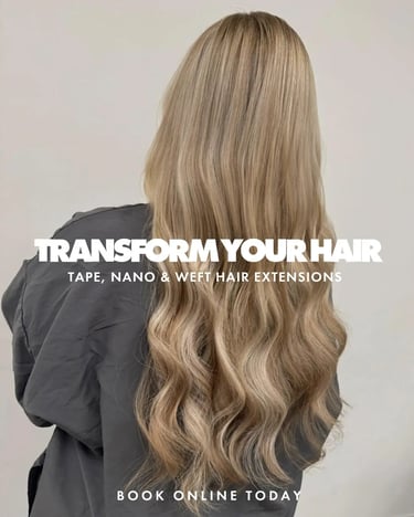 beautiful natural nano hair extensions