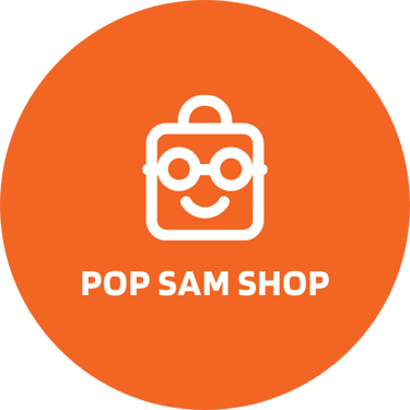 pop sam shop destockage de vêtements chaussures et divers logo
