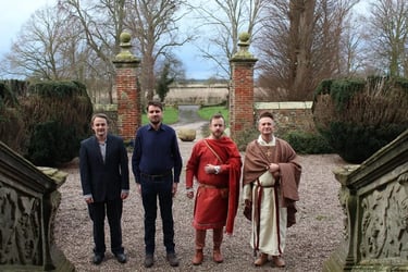 The "four knights of the garnet" assembled at Soulton Hall