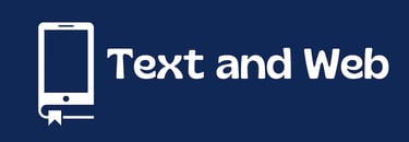 Text and Web logo