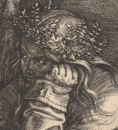 Albrecht Dürer Melencolia I detail