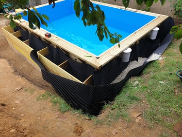 Terrasse en bois exotique