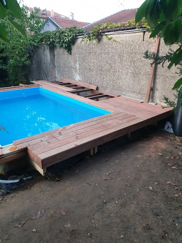 Terrasse en bois exotique