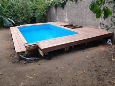 Terrasse en bois exotique