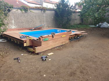 Terrasse en bois exotique