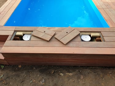 Terrasse en bois exotique