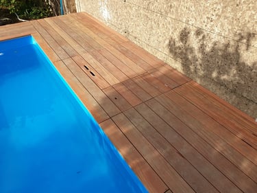 Terrasse en bois exotique