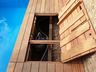 Terrasse en bois exotique