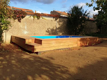 Terrasse en bois exotique