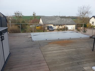 Terrasse en bois exotique