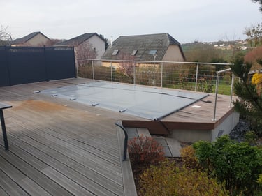 Terrasse en bois exotique