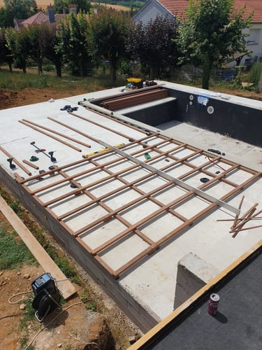 Terrasse en bois exotique