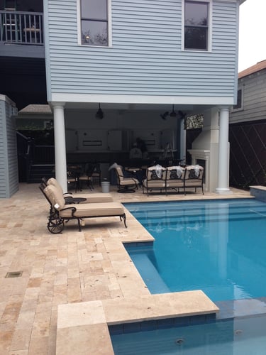 Mother-in-law suite and pool entertainment space addition.