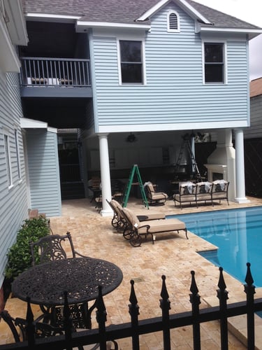 Mother-in-law suite and pool entertainment space addition.