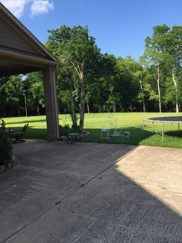 Father's suite and pool house addition.  Prior to build beginning.