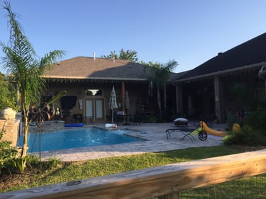 Father's suite and pool house addition.