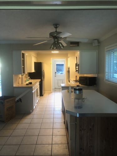 Kitchen prior to remodel.