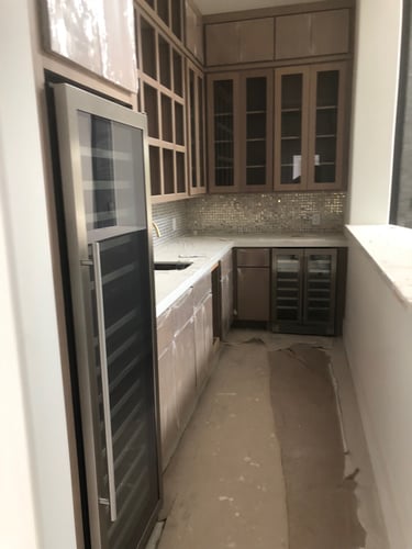 Entertaining bar new build.