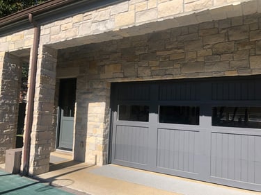 Existing Garage Door prior to conversion