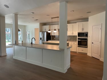 Updated Living Room to Kitchen Flow