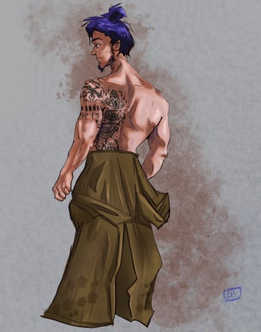 Ronin Warrior Male Full Body