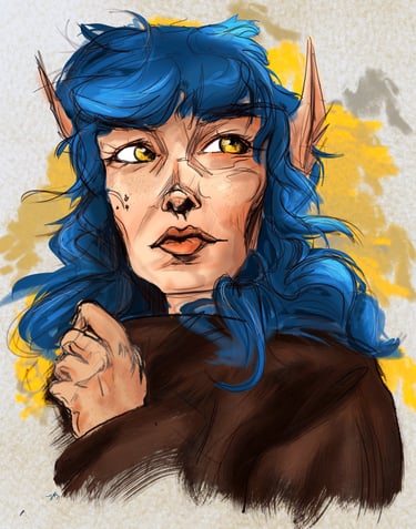 Elf woman portrait