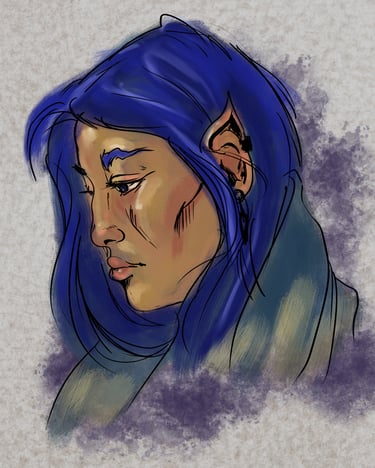 Female elf portrait