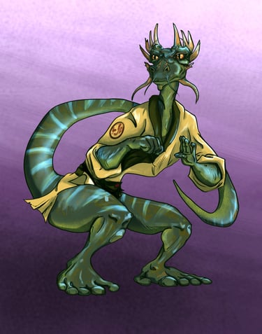 Wuxia Kung Fu Lizard Fighter