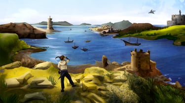 RIver port landscape
