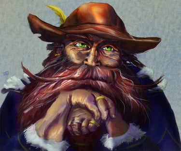Male Dwarf Merchant portrait