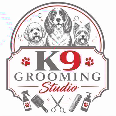 dog grooming logo
