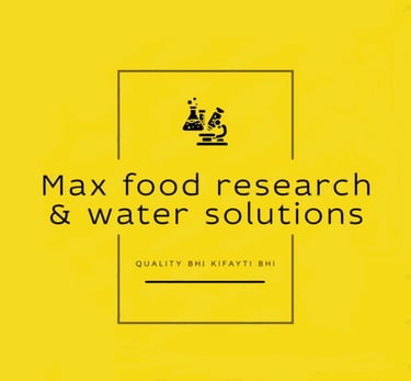 Max food research & water solutions logo