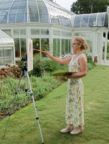Reynolda Gardens, Winston-Salem wedding venue, Majestic Wedding Painter