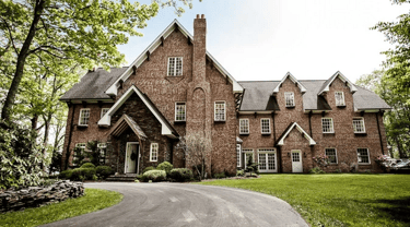 Twickenham House wedding venue, Blue Ridge Mountain wedding painting