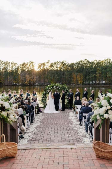 the Pavilion at Angus Barn wedding venue, near Raleigh NC, the Reasearch Triangle wedding venues
