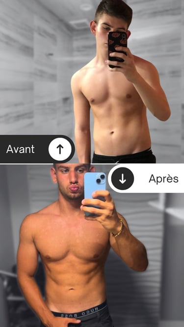 résultat d'un suivi avec romain pittier coach sportif