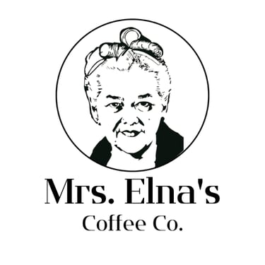 Mrs. Elna’s Coffee Co. logo
