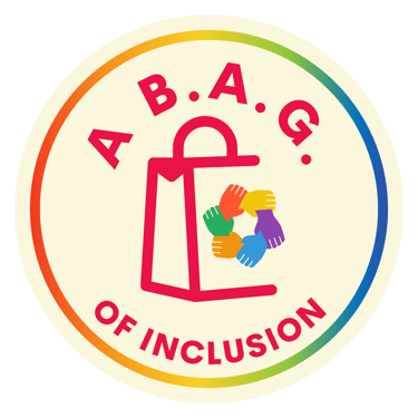 A B.A.G. of inclusion logo