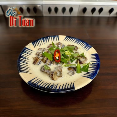 Ốc len xào dừa - Món phổ thông cực ngon tại Ốc Dì Toàn - quán ốc ngon sinh viên quận Bình Thạnh