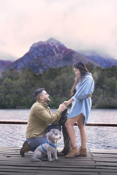 Sesion de fotos para pareja en Bariloche
