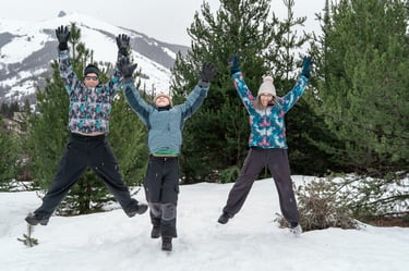 Sesión de fotos para familias en Bariloche. Fotografía familiar
