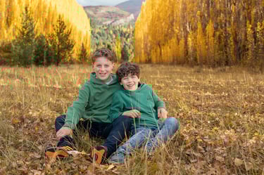Sesión de fotos para familias en Bariloche. Fotografía familiar