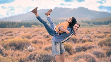Sesión de fotos para familias en Bariloche. Fotografía familiar