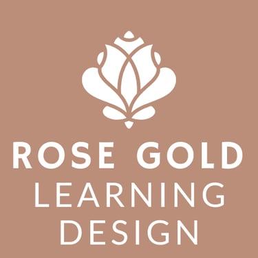 Rose Gold Learning Design logo